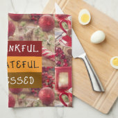 "Sweet & Thankful Holiday Vibes"Kitchen Towels キッチンタオル (四つ折り)