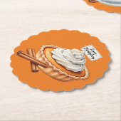 Sweet Thanks Thanksgiving ペーパーコースター (アングル)