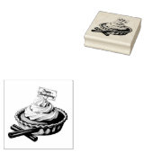 Sweet Thanks – Thanksgiving Pie with Whipped Cream ラバースタンプ (押印)