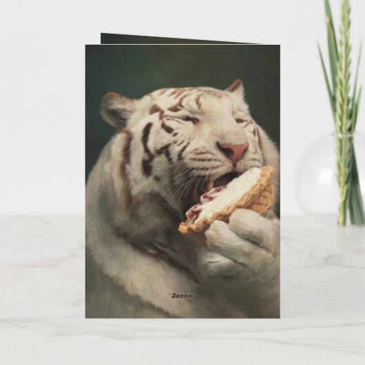 Sweet Tiger Delight – Greeting Card カード (裏面)