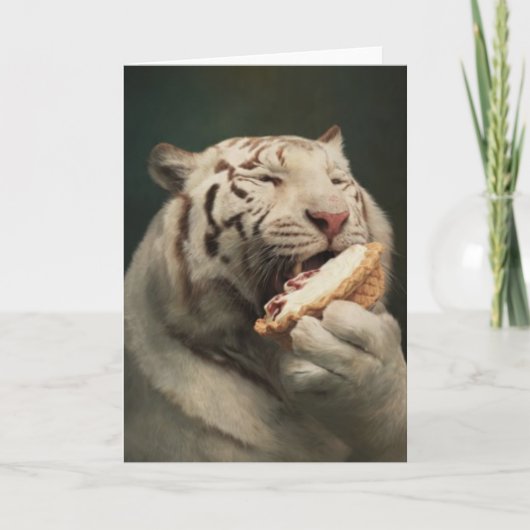 Sweet Tiger Delight – Greeting Card カード (正面)