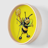 Sweet Time with Our Honey Bee Clock! 🍯🐝 壁時計 (傾斜)