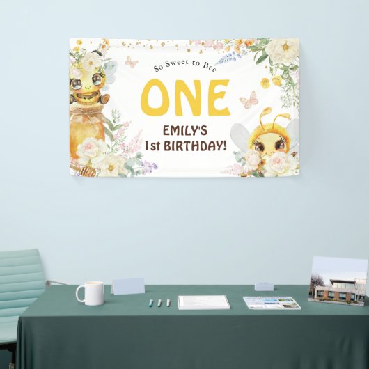 Sweet to Bee ONEの1歳の誕生日 横断幕 (トレードショー)