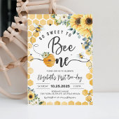 Sweet to Bee One 1歳の誕生日おめでとう 招待状