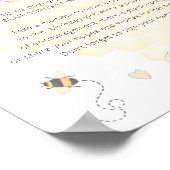 Sweet To Bee One 1歳の誕生日タイムカプセル ポスター (角)