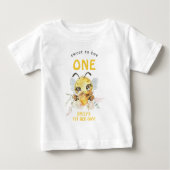 Sweet to Bee ONE' 1歳の誕生日 ベビーTシャツ (正面)