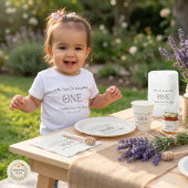 Sweet To Bee One 1歳の誕生日 ラベンダー水彩 トドラーTシャツ