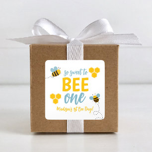 Sweet to Bee One 1st Bee Dayバースデーパーティー スクエアシール