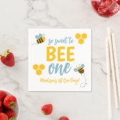 Sweet to Bee One 1st Bee Dayバースデーパーティー スタンダードカクテルナプキン (インサイチュ)