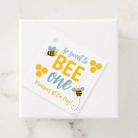 Sweet to Bee One 1st Bee Dayバースデーパーティー フェイバータグ (インサイチュ)
