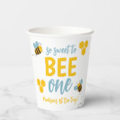 Sweet to Bee One 1st Bee Dayバースデーパーティー 紙コップ (裏面)