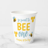 Sweet to Bee One 1st Bee Dayバースデーパーティー 紙コップ (正面)