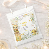 Sweet to Bee ONE' 1st Birthday Thank You フェイバーバッグ (クリップ留めされた状態)