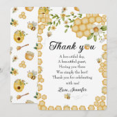 Sweet to Bee One Flat Note サンキューカード (正面/裏面)