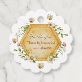 Sweet to Bee One Floral Honeycomb フェイバータグ