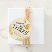 Sweet To Bee Three Third Birthday Bees Honeycomb フェイバータグ (インサイチュ)