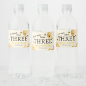 Sweet To Bee Three Third Birthday Bees Honeycomb ペットボトルラベル (ボトル)