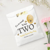 Sweet To Bee Two Second Birthday Bees Honeycomb フェイバーバッグ (封をした状態)