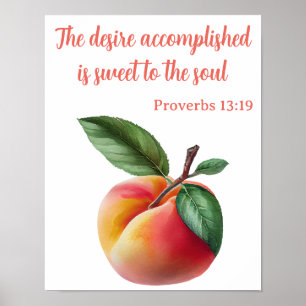 Sweet to the Soul Bible Verse ポスター