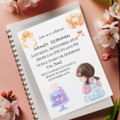 Sweet Toddler Girl Two Sweet Birthday Party Invita 招待状