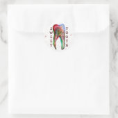 Sweet Tooth Dental Sticker ラウンドシール (バッグ)