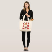 Sweet Tooth Dessert Pattern Tote Bag  ラージトートバッグ (正面(モデル))