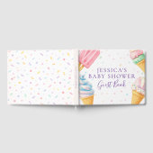 Sweet Treat Ice Cream Pastel Baby Shower Guest Boo ゲストブック (全面)
