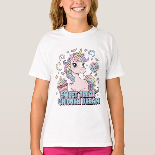 Sweet Treat Unicorn Dream Tシャツ (正面)