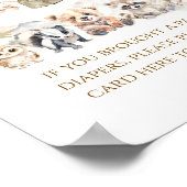 Sweet Treat Woodland Adventure Boy Baby Shower ポスター (角)