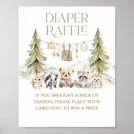 Sweet Treat Woodland Adventure Boy Baby Shower ポスター