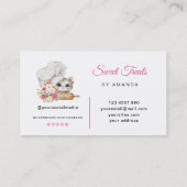 Sweet Treats Bakery Chef Kitten 名刺 (裏面)