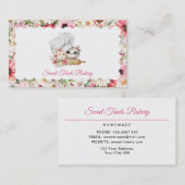 Sweet Treats Bakery Chef Kitten 名刺 (正面/裏面)