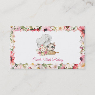 Sweet Treats Bakery Chef Kitten 名刺