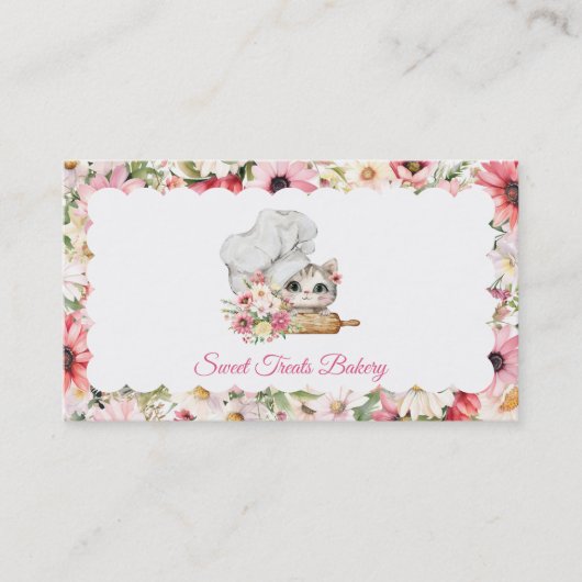 Sweet Treats Bakery Chef Kitten 名刺 (正面)