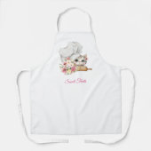 Sweet Treats Bakery Chef's Hat Kitten エプロン (正面)