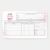 Sweet Treats Bakery Receipt Invoice ポストイット (正面)