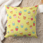 Sweet Treats Cupcake Throw Pillow クッション (ブランケット)