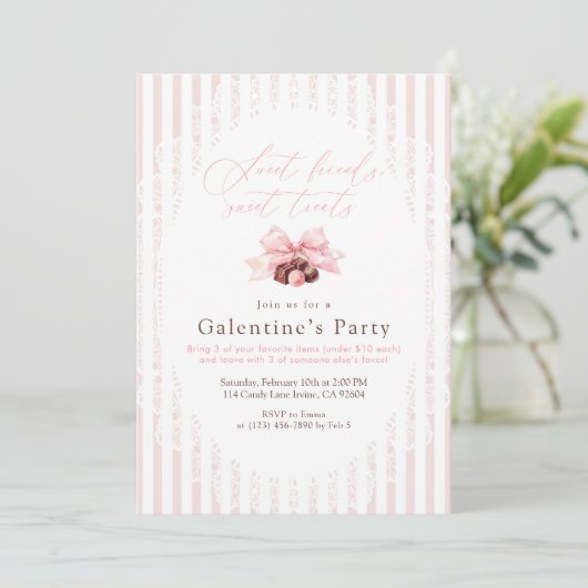 Sweet Treats Galentine’s Party 招待状 (スタンド正面)