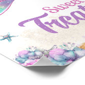Sweet Treats Mermaid Pastel Ocean Girl ポスター (角)
