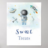 Sweet Treats Space Astronaut Boy rockets stars ポスター (正面)