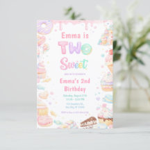 Sweet Two パステル キャンディ 2歳の誕生日パーティー