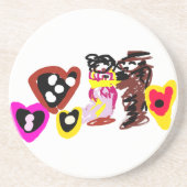 Sweet Valentine day dolls コースター (正面)