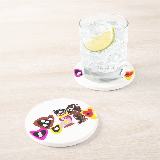 Sweet Valentine day dolls コースター (側面)