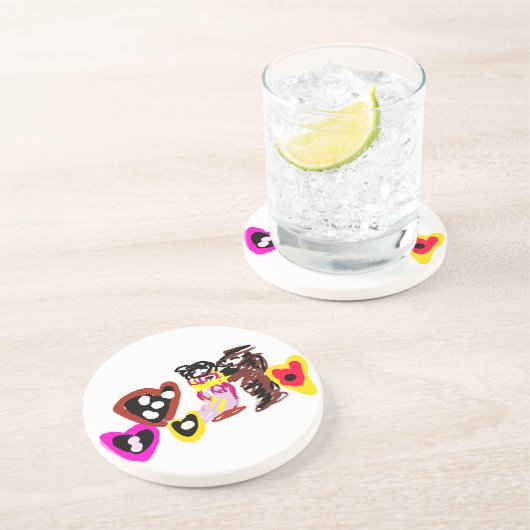 Sweet Valentine day dolls コースター (側面)