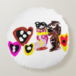 Sweet Valentine day dolls ラウンドクッション