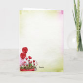 Sweet Valentine Flower Shop Personalized カード (裏面)