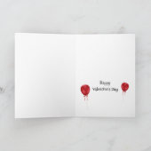 Sweet Valentine Flower Shop Personalized カード (内部)