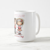 Sweet Valentine Friends – Whimsical Kids  コーヒーマグカップ (正面右)