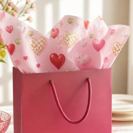 Sweet Valentine Hearts Blush ピンク ティッシュペーパー 薄葉紙