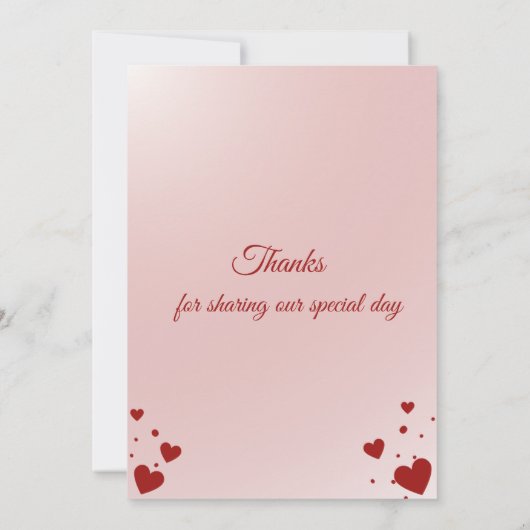 Sweet Valentine’s Birthday Invite – 3rd Birthday 招待状 (裏面)